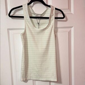 Calvin Klein Jeans Cream Striped Tank Top